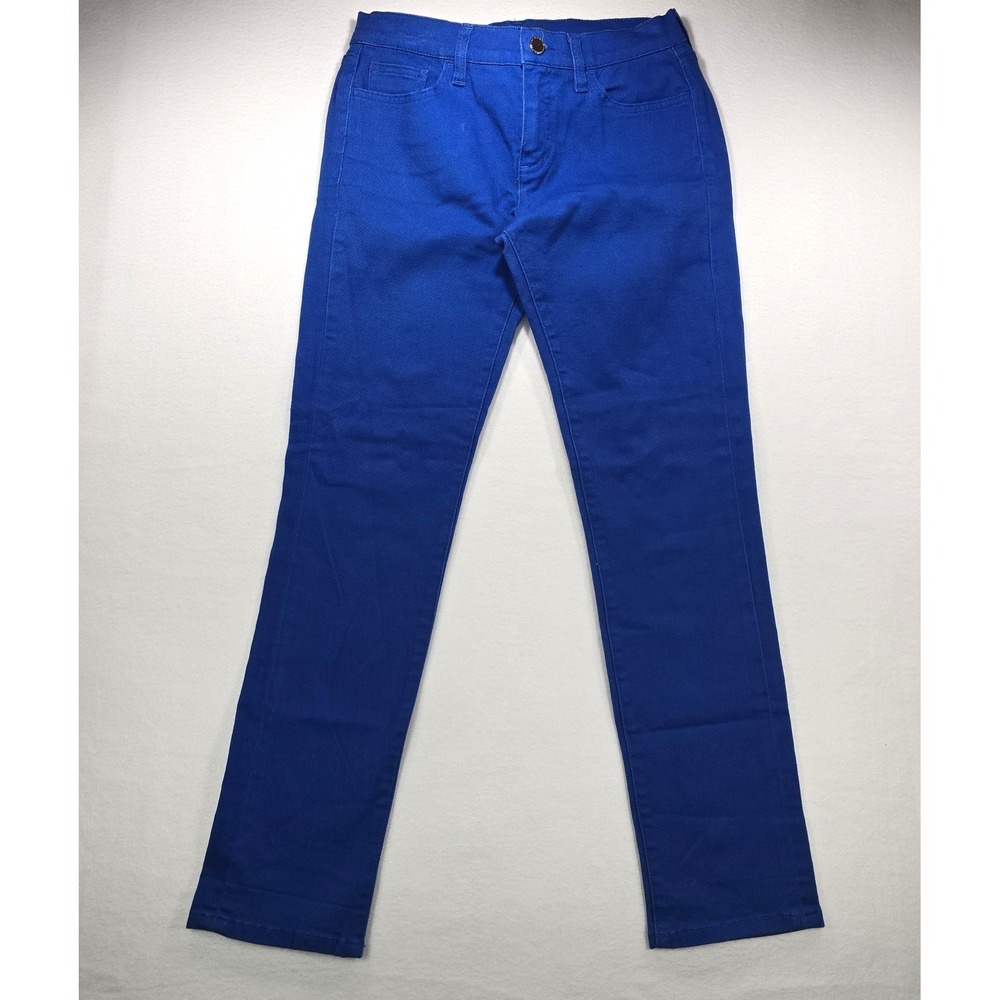 Lauren Ralph Lauren Modern Straight Ankle Blue Jeans Womens 4 Cobalt Slim Pants